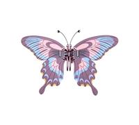 Articulated Butterfly Toy, 3D Printed Model Kit, 12x10cm Craft Toy with Flexible Wings, Durable Figure Toys, Desk Toys with Colorful Design, Kids Toyed for Creative Play