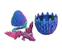 Articulated Crystal Dragon Egg, Figura impresa en 3D, decoración del hogar | Figura impresa en 3D con juguete de decoración para el hogar coleccionable, huevo de dragón de cristal artificial hecho a