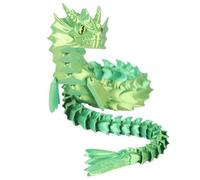 Articulated Dragon Toy - Flexible Joints Fidget Figure, Rotatable Movable Model with Smooth Segments | Stress Relieving Sensory Toy for Girls, Kids, Friends, Family, Office Desk Decor, Educational