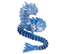 Articulated Dragon Toy - Flexible Joints Fidget Figure, Rotatable Movable Model with Smooth Segments | Stress Relieving Sensory Toy for Girls, Kids, Friends, Family, Office Desk Decor, Educational