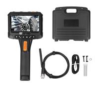 Articulating Borescope 2MP HD Handheld 360 Degree Rotating 2 Lens 5in IPS Screen Industrial Inspection Endoscope Camera with Dual Lens 8mm Probe 2000mAh Battery Kit for Automotive (1 Meter)