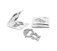 Artículo de regalo: ROMINOX Key Tool // Little Genius, 13 funciones, llavero Keytool, multiherramienta de acero inoxidable con descripción funcional, herramienta multifunción, para viajes o vacaciones
