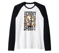 Artículo estético de otoño Aterrador con diseño de Spooky Mummy para Halloween Camiseta Manga Raglan