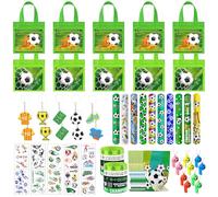 Artículos de Fiesta Fútbol Cumpleaños, 70 Piezas Decoracion Cumpleaños Futbol, Regalos Futbol Niños, Artículos de Fiesta Fútbol de Cumpleaños, Relleno Piñata de Cumpleaños con Llavero Futbol