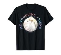 Artículos de Pato Suministros para Humanos para niños Adultos pájaros Amantes de los pájaros Lindo Pato Blanco Que Camina a los Amigos esponjosos Camiseta