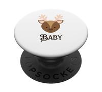 Artículos de Regalo de Cara de Ciervo para bebé PopSockets PopGrip Adhesivo