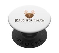 Artículos de Regalo de Cara de Familia de Ciervos para nuera PopSockets PopGrip Adhesivo