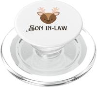 Artículos de Regalo de Cara de Familia de Ciervos para yerno PopSockets PopGrip para MagSafe