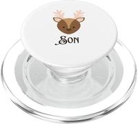 Artículos de Regalo de Cara Familiar de Ciervos para Hijo PopSockets PopGrip para MagSafe