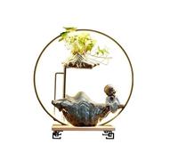 Artículos Decorativos para La Casa Adornos de Agua creativos Escritorio for la Entrada Sala Estar, Flujo circulante, atomización, humidificación, decoración paisajes Fuente De Cascada De Mesa(B)