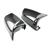 Artículos Decorativos Un Par De Cubiertas De Espejo Para Puerta Lateral De Coche Tapa De Espejo Retrovisor Lateral Para BMW Serie 5 6 7 E60 E61 E62 E63 2010-2015(Carbon fiber look)