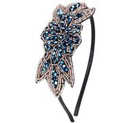ArtiDeco 1920 - Diadema de los años 20 para mujer, accesorio para disfraz de Gatsby Stil2 - azul. Talla única