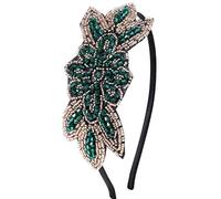 ArtiDeco 1920 - Diadema de los años 20 para mujer, accesorio para disfraz de Gatsby Stil2 - verde. Talla única