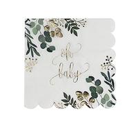 Artifetes 16 servilletas de papel estampadas Oh Baby Vegetal 33 cm