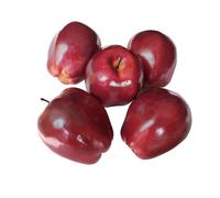 Artificial Apples Fake Fruits Red Delicious Apples for Decoration Decorative Fruit Faux Big Red Apples 6 Pcs