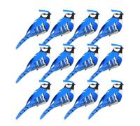 Artificial Birds for Crafts, 12 Pack Clip On Fake Bird Ornaments for Decor