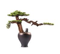 Artificial Bonsai Tree Indoor Decoration Gravel Filled Ceramic Pot
