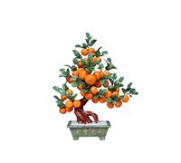Artificial Bonsai Tree Indoor Faux Potted 38 Fruit Orange Jade Crafts