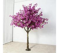 Artificial Bougainvillea Tree -Soft Pink Fake Plant with Lush Green Leaves, Perfect for Indoor Home Decor, Balcony & Office Spaces(1.5mx1.2m)