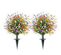 Artificial Boxwood Topiary Ball Trees - Waterproof Fade Resistant Calla Lily, Artificial Topiary House Plants with High-Definition Lifelike Petal Texture, Faux Floral Decor for Porch Garden