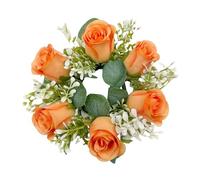 Artificial Candle Wreaths - Spring Floral Ring Set, Handcrafted Decorative Holder | Versatile Wreath with Interior Styling Scenario For Window Wall Floor Ladder Accent Home Decor Seasonal Display