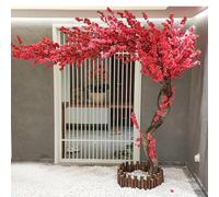 Artificial Cherry Blossom Tree Wishing Simulation Plants Peach Large Pink Bougainvillea for Indoor Outdoor Decor(2.5M)