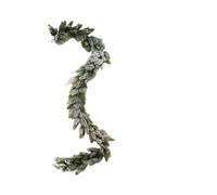 Artificial Christmas Vine Hanging Flowers for Wall Decoration Rattan Fake Plants Leaves Garland Romantic Wedding Home Decoration(Cedar 180cm(Dense))