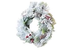 Artificial Christmas Vine Hanging Flowers for Wall Decoration Rattan Fake Plants Leaves Garland Romantic Wedding Home Decoration(30cm A)