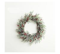 Artificial Christmas Vine Hanging Flowers for Wall Decoration Rattan Fake Plants Leaves Garland Romantic Wedding Home Decoration(Garland 42cm)