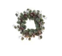 Artificial Christmas Vine Hanging Flowers for Wall Decoration Rattan Fake Plants Leaves Garland Romantic Wedding Home Decoration(Pine Garland 40cm)