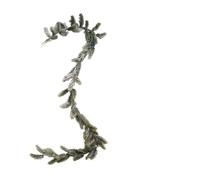 Artificial Christmas Vine Hanging Flowers for Wall Decoration Rattan Fake Plants Leaves Garland Romantic Wedding Home Decoration(Cedar 190cm (Loose))