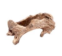 Artificial Driftwood Planter | Synthetic Succulent Pot with Drainage Hole | Vintage Tree Root Stump Log Planter for Home/Garden/Office Decor | Faux Wood Container for Small