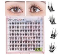 Artificial Eyelashes Natural Look C 11 12 13MM 8 Rows Fake Lashes Cluster Natural korean Eyelashes False Eyelashes For everyday use, cosplay parties, banquets, DIY