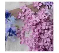 Artificial Flower Petals 3cm Petal Fake Wedding Homedecor DIY Scrapbook Card Craft Satin Applique 100pcs(Pink purple)