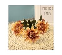 Artificial Flowers, A 3 Flowers, Used for Diy Flower Arrangement, Wedding Reception, Home Office Decoration, Color: Brown
