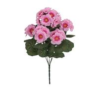 Artificial Geranium for Outdoor | Realistic UV Resistant Fake Geranium | Natural Feel Table Centerpieces for Parties, Living Rooms, Bedrooms, Dining Rooms, Weddings
