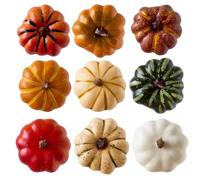 Artificial Gourds Nine Piece Rustic Harvest Ornaments Autumn Festival Displ