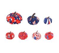 Artificial Gourds Seven Piece Fabric Autumn Halloween Thanksgiving Decor