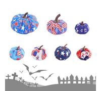 Artificial Gourds Seven Piece Fabric Autumn Halloween Thanksgiving Decor