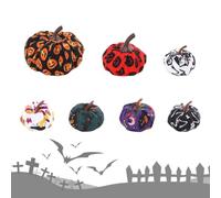Artificial Gourds Seven Piece Fabric Autumn Halloween Thanksgiving Decor