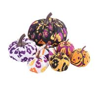 Artificial Gourds Seven Piece Fabric Autumn Halloween Thanksgiving Decor