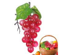Artificial Grapes - Realistic Faux Fruit Decoration, Faux Grapes for Dinner Party, Table Centerpieces, and Photography Props | Perfect for Home, Kitchen, Dining Room, Restaurant, Weddings, Events