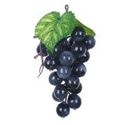Artificial Grapes - Realistic Fruit Props, Faux Cluster Decoration, Rubber Texture Vines, Dining Room Table Ornaments, Kitchen Decor Category, Medium Purple Bunch for Restaurants and Weddings