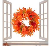 Artificial Harvest Wreath for Farmhouse Porch Wall Decoration