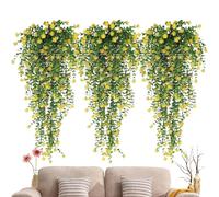 Artificial Ivy Vines, Soft Faux Rattan Decorative Flowers, Sturdy Dust-Proof Surfaces, Realistic UV--Resistant Design, Elegant Indoor & Outdoor Ornament, For Wedding, Party, Garden, Bedroom, 30
