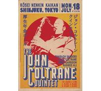 artificial JOHN COLTRANE QUINTET POSTER TOKYO KAIKAN SHINJUKU KOSEI NENKIN HALL 1966