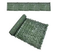 Artificial Leaf Screening - Trellis Rattan Roll With Faux Leaves | Green Artificial Hedges Panels | Garden Privacy Screens Decorative Fences For Home Balcony Yard Garden (0,5 x 2 m/19,6 x 78,7 in)