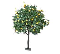 Artificial Lemon Tree with Bright Yellow Fruits, Large Faux Citrus for Indoor Outdoor Home Kitchen Office Party Decoration(5M)