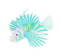 Artificial Lion Fish Luminous Fake Fish Aquarium Fish Tank Ornament Glow Simulation Animal Decoration (Blue)
