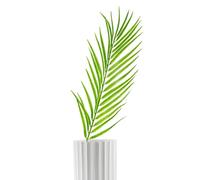 Artificial Palm Fronds - Fake Tropical Plant Decor for Home Styling | Realistic Simulation Green Palm Leaves, Flexible Stem Arrangement for Living Room Balcony Patio Garden Wedding Event Setup